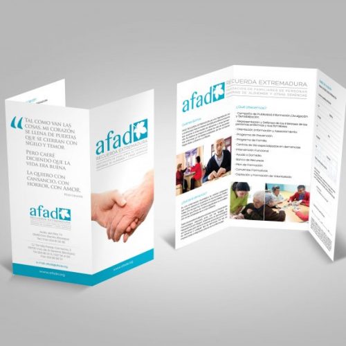 Desarrollo y producción de piezas gráficas para la gestión corporativa y comercial de AFAD por Tangram