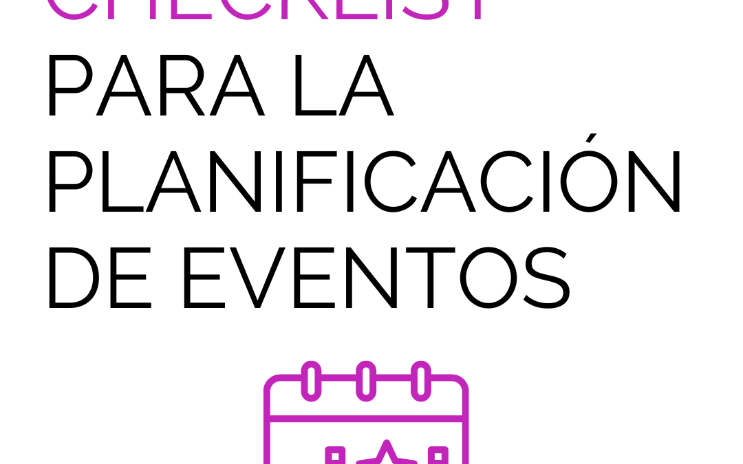 Checklist para la planificación de eventos